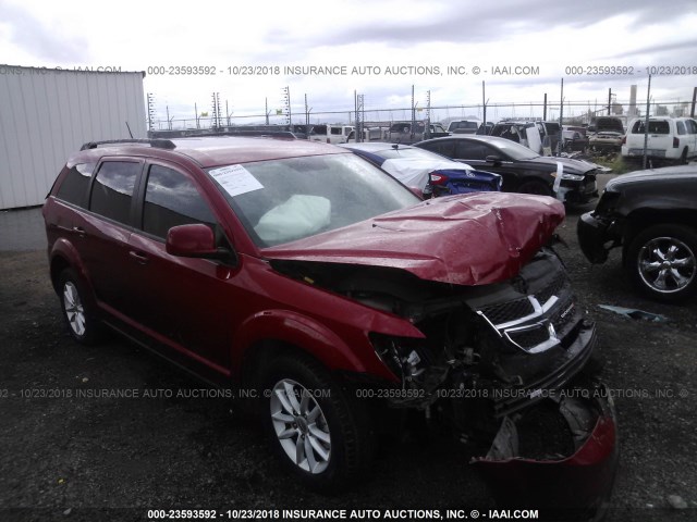 3C4PDCBG0GT178289 - 2016 DODGE JOURNEY SXT RED photo 1