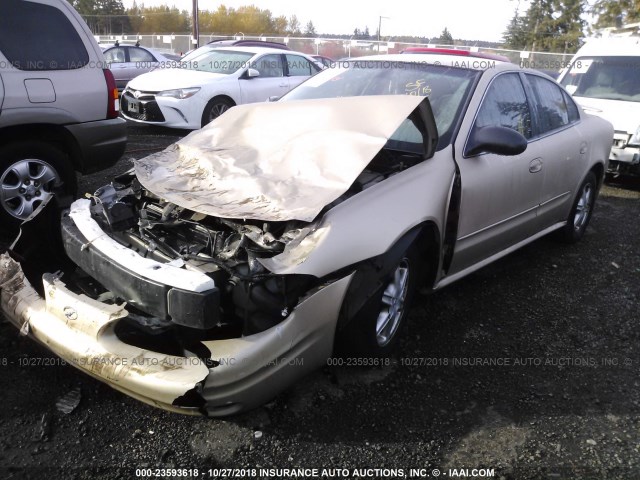 1G3NL52F33C147329 - 2003 OLDSMOBILE ALERO GL GOLD photo 2