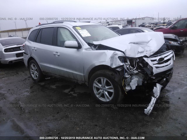 5XYZHDAG5BG012869 - 2011 HYUNDAI SANTA FE SE SILVER photo 1