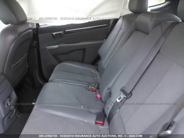 5XYZHDAG5BG012869 - 2011 HYUNDAI SANTA FE SE SILVER photo 8