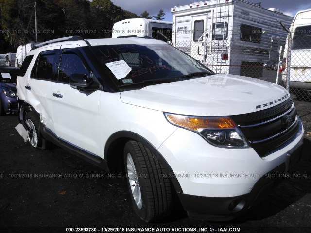 1FM5K8D89DGC76717 - 2013 FORD EXPLORER XLT WHITE photo 1