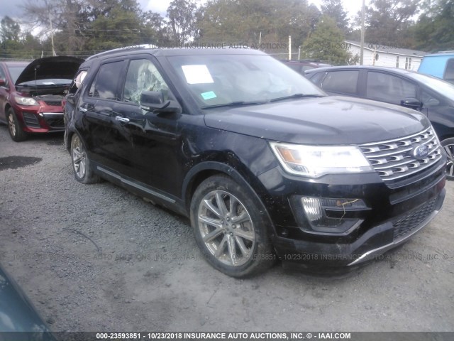 1FM5K7F84GGB49403 - 2016 FORD EXPLORER LIMITED BLACK photo 1