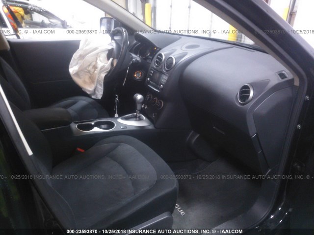 JN8AS5MV4DW601145 - 2013 NISSAN ROGUE S/SV BLACK photo 5