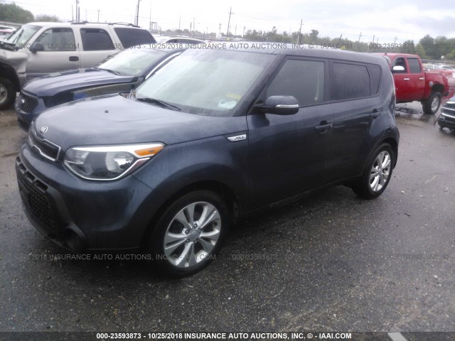 KNDJP3A50E7030481 - 2014 KIA SOUL + BLUE photo 2