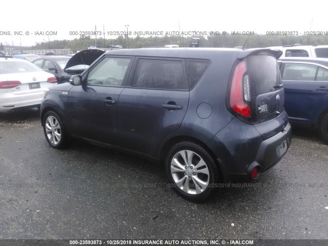 KNDJP3A50E7030481 - 2014 KIA SOUL + BLUE photo 3