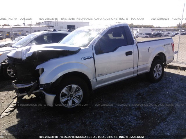 1FTMF1CP4HKC05464 - 2017 FORD F150 SILVER photo 2