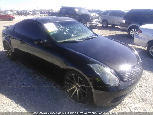 JNKCV54E54M801974 - 2004 INFINITI G35 BLACK photo 1