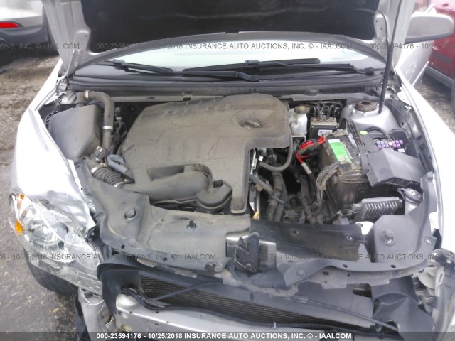 1G1ZA5E00CF383930 - 2012 CHEVROLET MALIBU LS 银色 照片 10