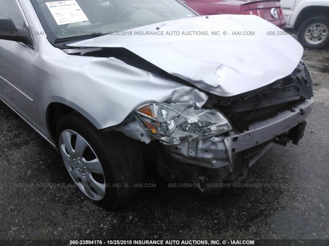 1G1ZA5E00CF383930 - 2012 CHEVROLET MALIBU LS 银色 照片 6