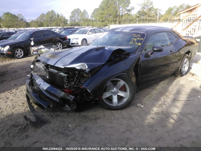 2B3LJ44V49H587269 - 2009 DODGE CHALLENGER SE BLACK photo 2