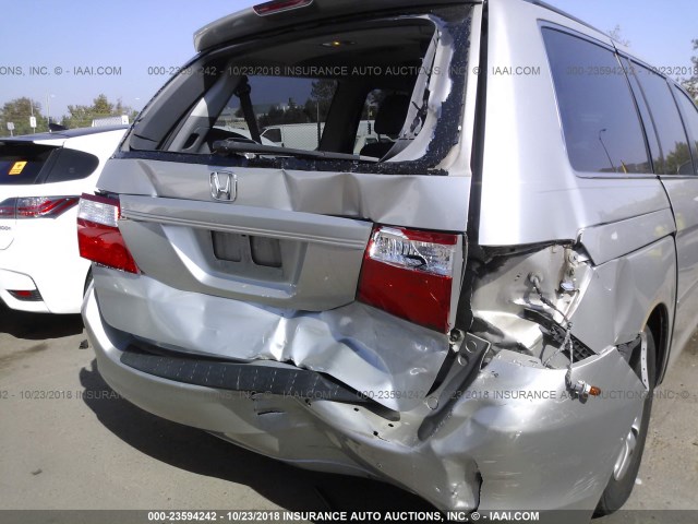 5FNRL38686B449719 - 2006 HONDA ODYSSEY EXL SILVER photo 6