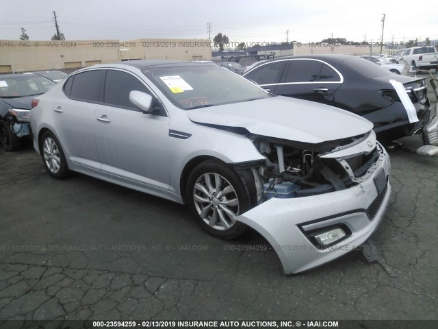 5XXGN4A74EG318776 - 2014 KIA OPTIMA EX SILVER photo 1