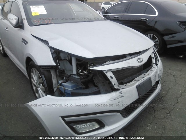 5XXGN4A74EG318776 - 2014 KIA OPTIMA EX SILVER photo 6