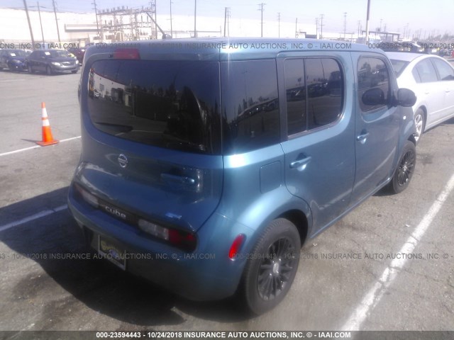 JN8AZ2KR9ET352215 - 2014 NISSAN CUBE S/SL BLUE photo 4