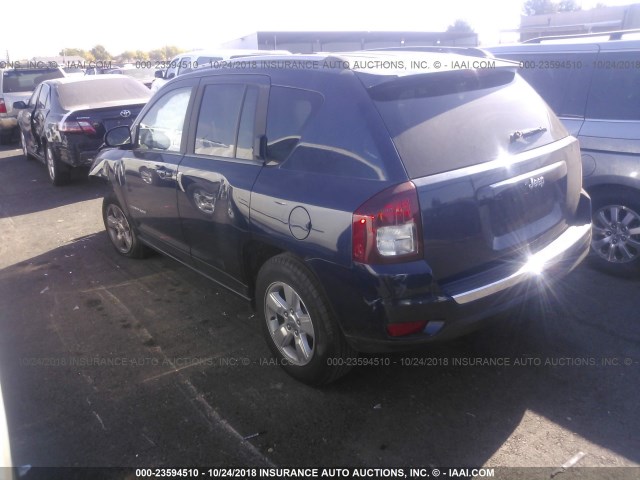 1C4NJCBAXFD397017 - 2015 JEEP COMPASS SPORT BLUE photo 3