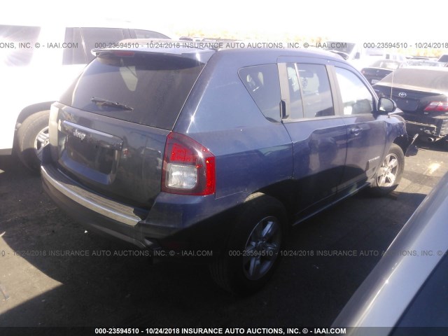 1C4NJCBAXFD397017 - 2015 JEEP COMPASS SPORT BLUE photo 4