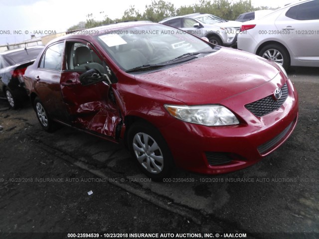 2T1BU4EE8AC264695 - 2010 TOYOTA COROLLA S/LE/XLE RED photo 1