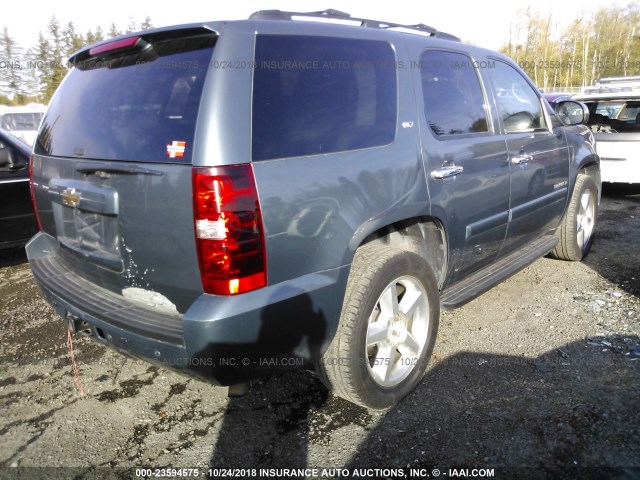 1GNFK130X8J107737 - 2008 CHEVROLET TAHOE K1500 BLUE photo 4