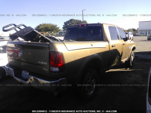 3C63D3FL9CG209541 - 2012 DODGE RAM 3500 LONGHORN BROWN photo 4