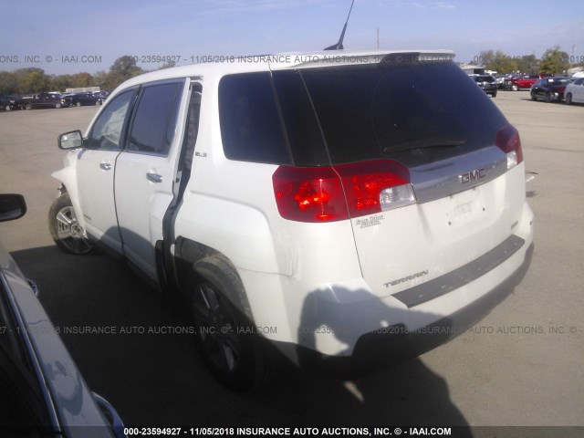 2GKALMEKXC6215978 - 2012 GMC TERRAIN SLE WHITE photo 3