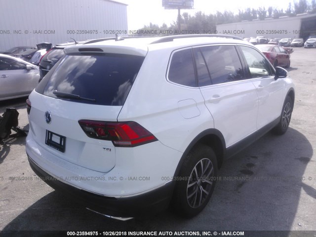 3VV3B7AX5JM192818 - 2018 VOLKSWAGEN TIGUAN SE/SEL WHITE photo 4