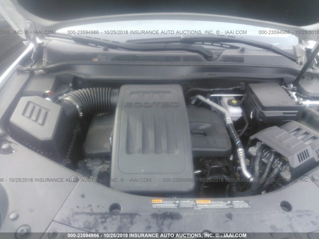 2GKALMEK2F6289481 - 2015 GMC TERRAIN SLE SILVER photo 10