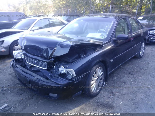 YV1TS592161442579 - 2006 VOLVO S80 2.5T BLACK photo 2