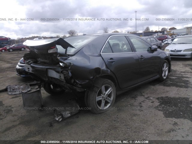 4T1BF1FK4CU015387 - 2012 TOYOTA CAMRY SE/LE/XLE GRAY photo 4