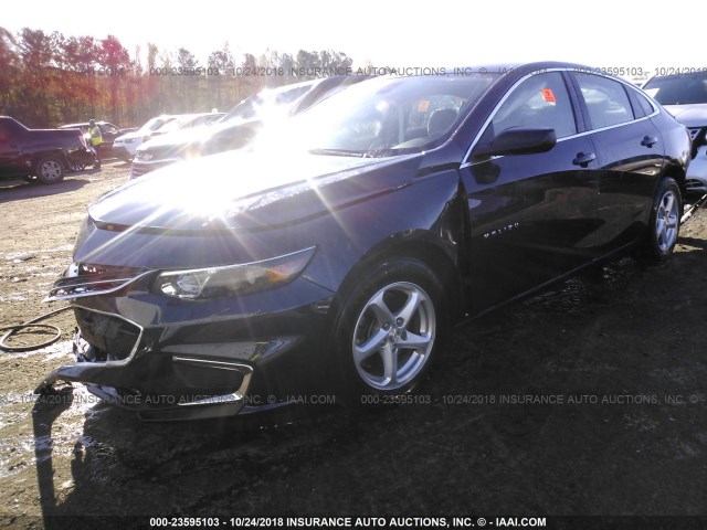 1G1ZB5ST7JF253183 - 2018 CHEVROLET MALIBU LS 蓝色 照片 2