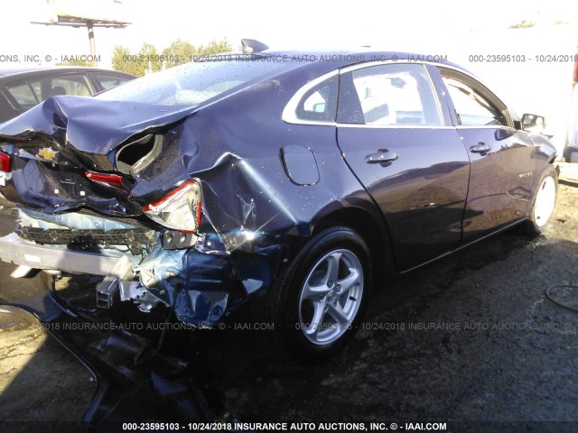 1G1ZB5ST7JF253183 - 2018 CHEVROLET MALIBU LS 蓝色 照片 4