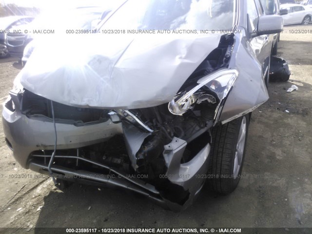 JN8AS5MV0BW662795 - 2011 NISSAN ROGUE S/SV/KROM SILVER photo 6