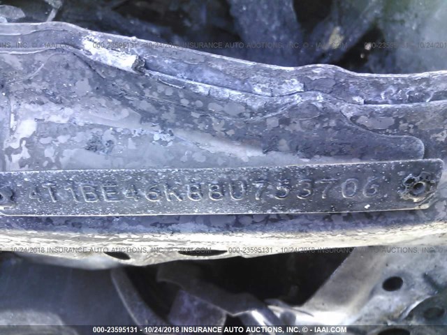 4T1BE46K88U753706 - 2008 TOYOTA CAMRY CE/LE/XLE/SE 黑色 照片 9