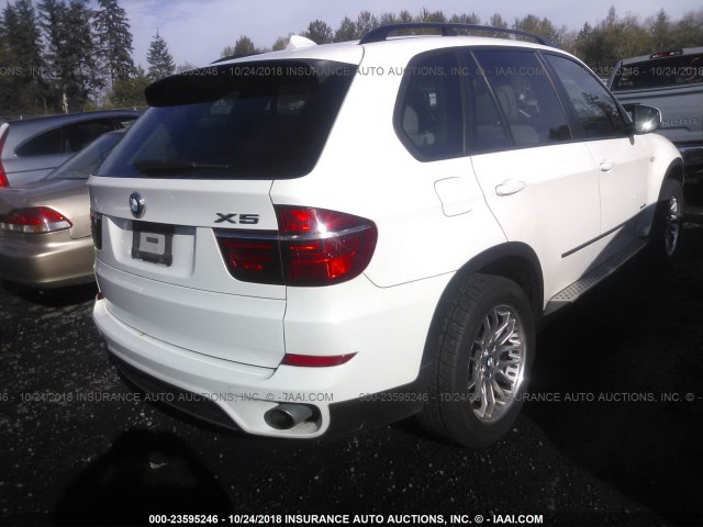 5UXZV4C56CL750012 - 2012 BMW X5 XDRIVE35I WHITE photo 4