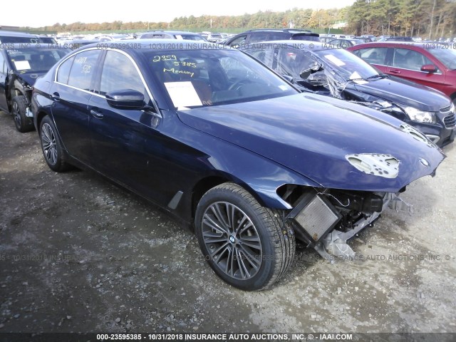 WBAJA7C59JWA73397 - 2018 BMW 530 XI BLUE photo 1