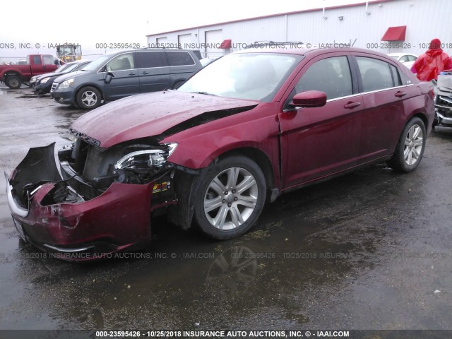 1C3CCBAB5DN761166 - 2013 CHRYSLER 200 RED photo 2