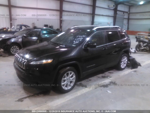 1C4PJLCS4FW782366 - 2015 JEEP CHEROKEE LATITUDE BLACK photo 2