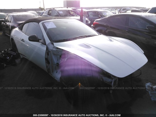 ZAM45VMAXD0071307 - 2013 MASERATI GRANTURISMO S/SPORT/MC WHITE photo 1