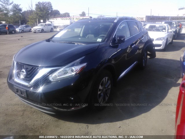 5N1AZ2MH8FN214523 - 2015 NISSAN MURANO S/SL/SV/PLATINUM BLACK photo 2