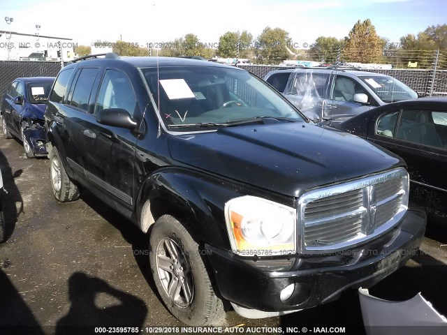 1D4HB48N86F139502 - 2006 DODGE DURANGO SLT BLACK photo 1