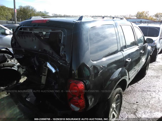 1D4HB48N86F139502 - 2006 DODGE DURANGO SLT BLACK photo 4