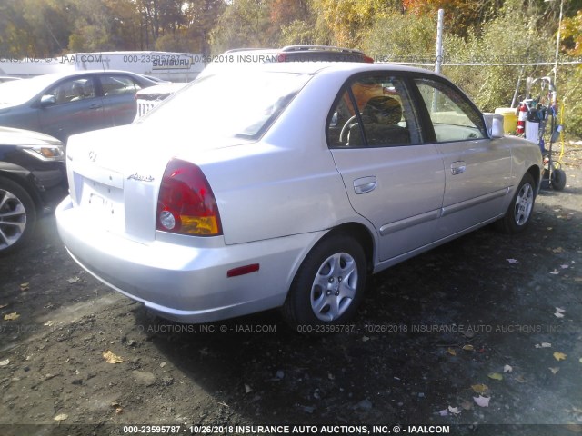 KMHCG45C93U489039 - 2003 HYUNDAI ACCENT GL SILVER photo 4