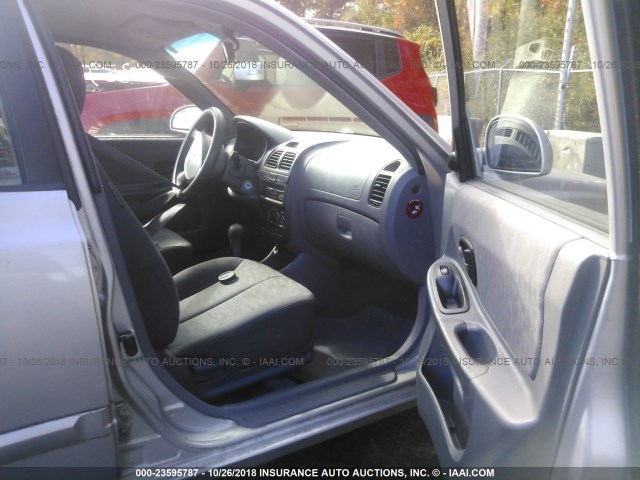 KMHCG45C93U489039 - 2003 HYUNDAI ACCENT GL SILVER photo 5