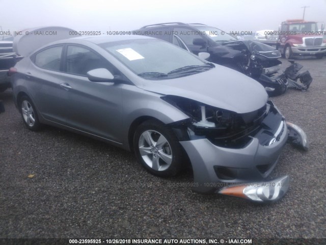 KMHDH4AE7DU805273 - 2013 HYUNDAI ELANTRA GLS/LIMITED SILVER photo 1