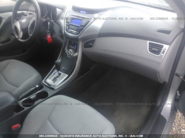 KMHDH4AE7DU805273 - 2013 HYUNDAI ELANTRA GLS/LIMITED SILVER photo 5