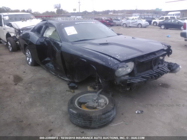 2C3CDYAG5CH214174 - 2012 DODGE CHALLENGER SXT BLACK photo 1