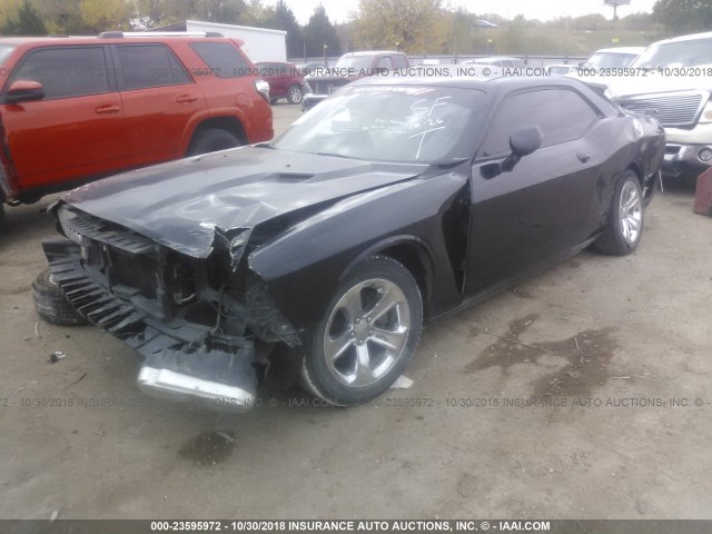 2C3CDYAG5CH214174 - 2012 DODGE CHALLENGER SXT BLACK photo 2