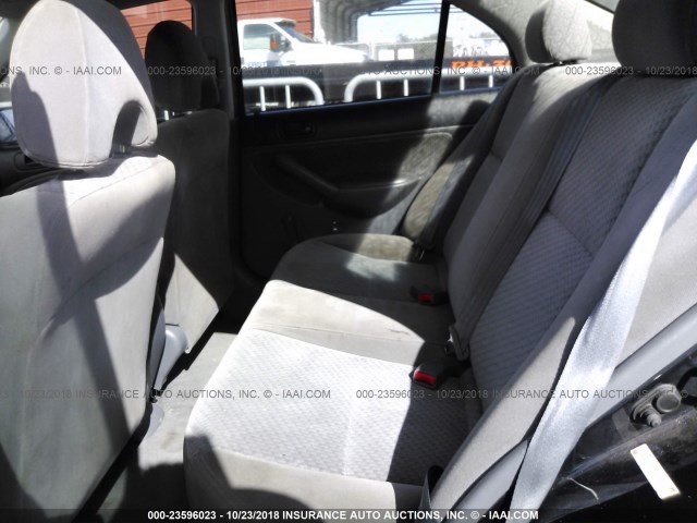 1HGES16375L000270 - 2005 HONDA CIVIC DX VP BLACK photo 8