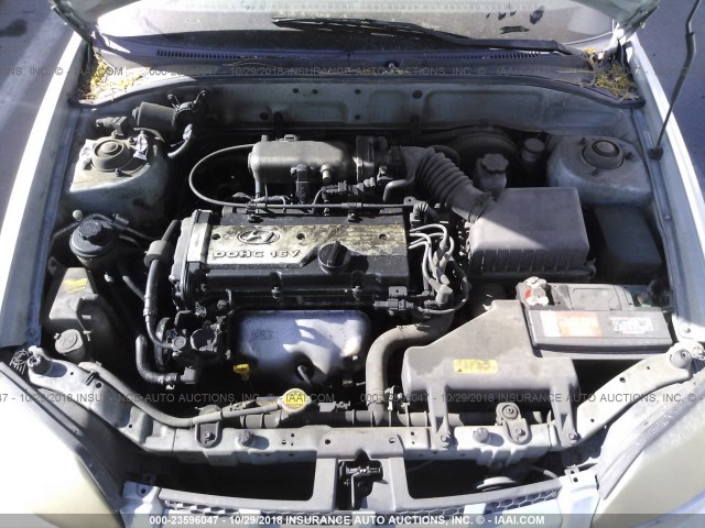 KMHCG45C43U465537 - 2003 HYUNDAI ACCENT GL SILVER photo 10