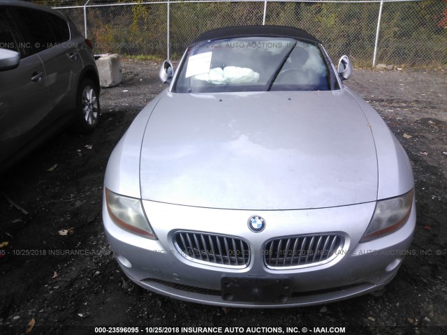 4USBT53403LU01038 - 2003 BMW Z4 3.0 SILVER photo 6