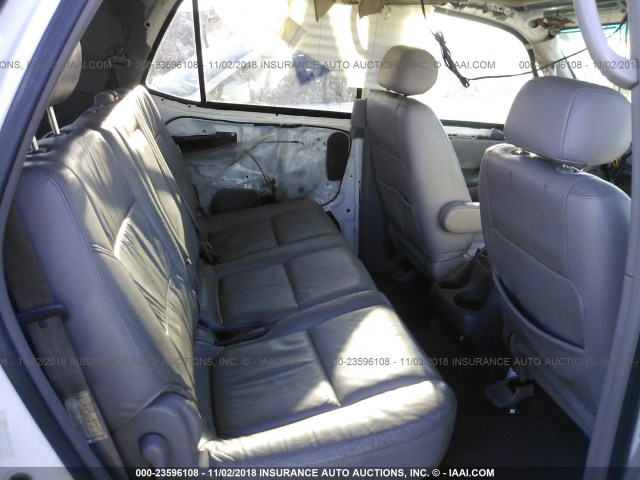 5TDBT48A91S034229 - 2001 TOYOTA SEQUOIA LIMITED WHITE photo 8